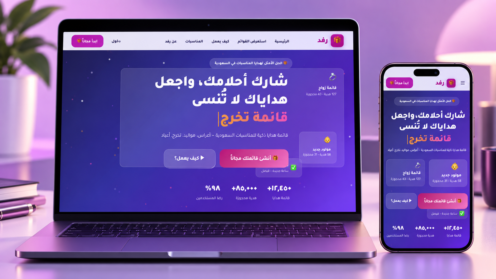 منصة رفد لقوائم الهدايا
